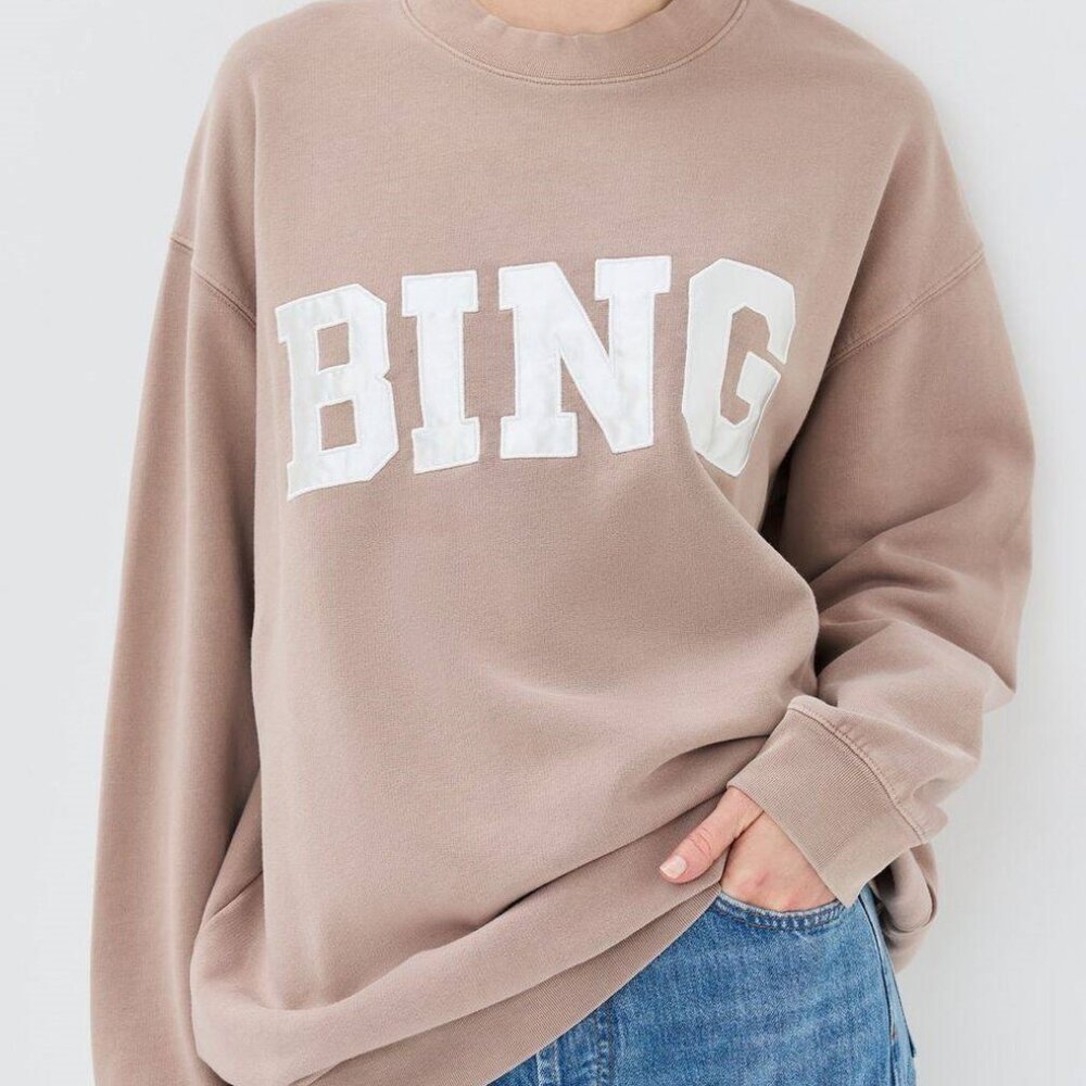 NWT Anine Bing Embroidered Sweatshirt - Picture 3 of 9